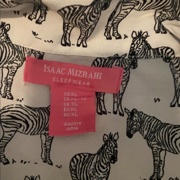Zebra Isaac Mizrahi pajamas - Picture 2 of 3